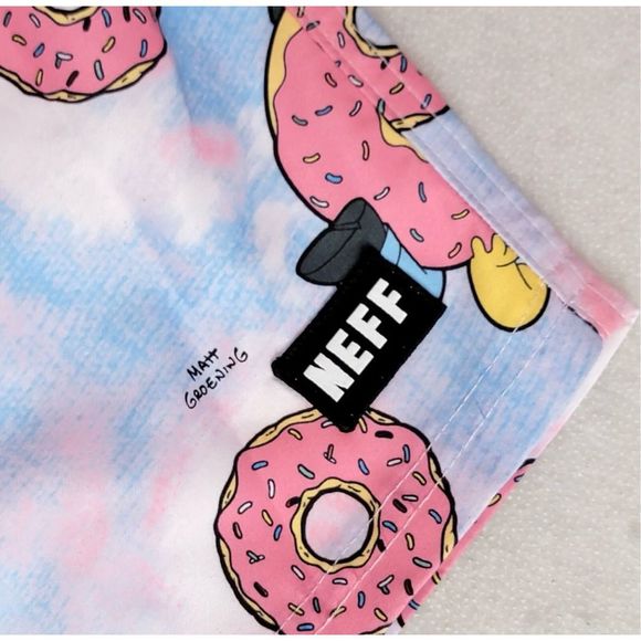 Neff Homer Simpson Board Shorts Swim Trunks  XL NWT - Picture 7 of 8